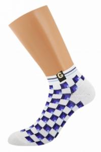 Носки женские DONNA D62 шахматы укороченный